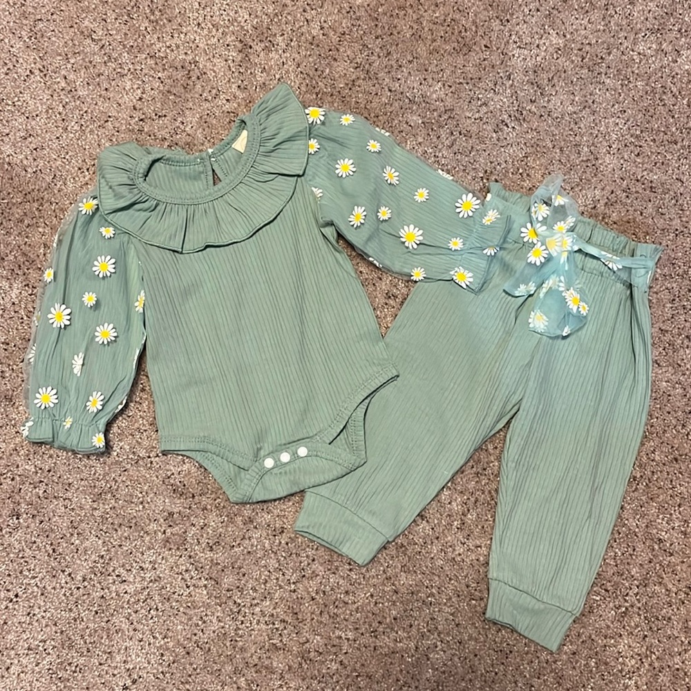 Baby Girl NWOT Matching Set
